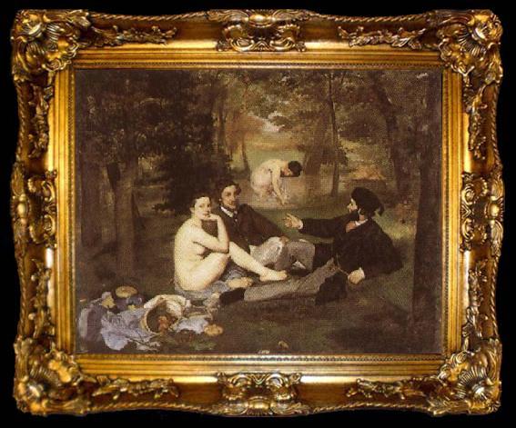 framed  Edouard Manet Le dejeuner sur l herbe, ta009-2